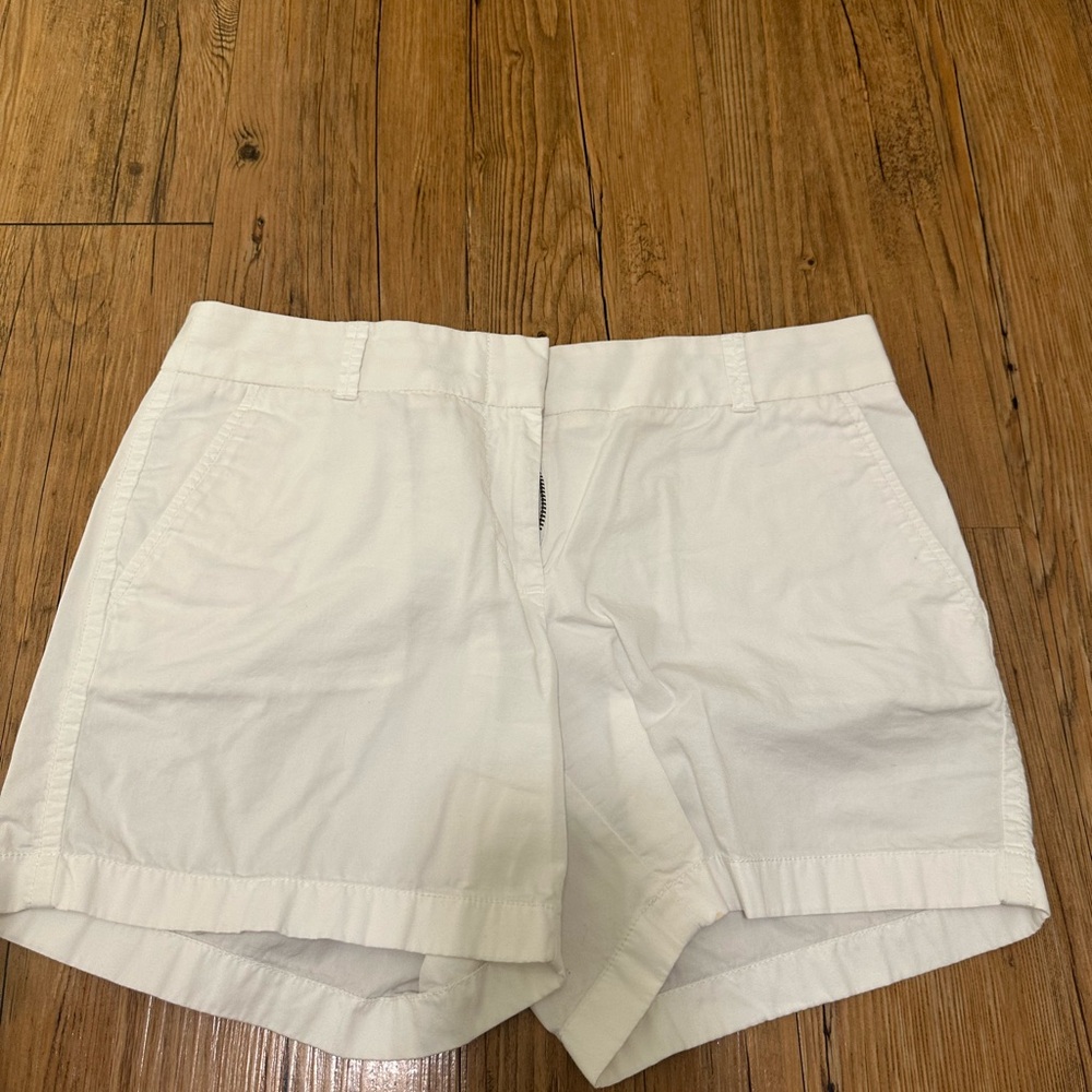 J. Crew Women's White Shorts sz 6